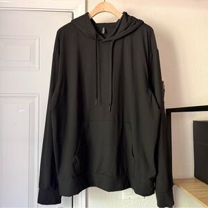 COMFRT black mens unisex long sleeve athletic hoodie sweater